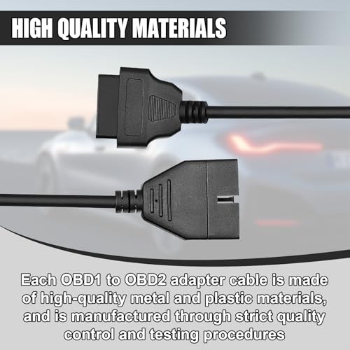 OBD1 to OBD2 Adapter, Auto Cable Code Reader Diagnostic 16.14×1.83 inch