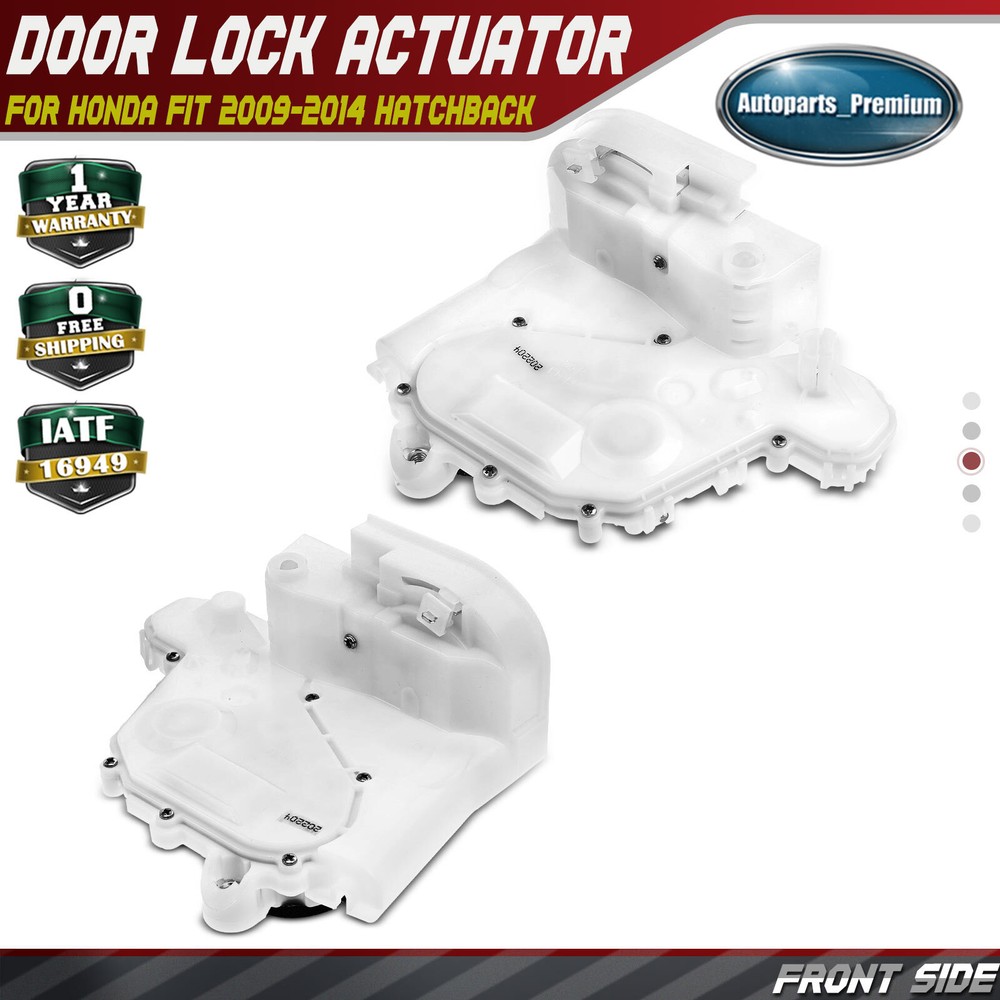 2x Front LH & RH Door Lock Actuator for Honda Fit 2009-2014 Hatchback w/ Latch
