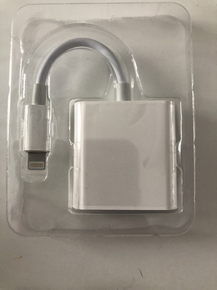 Two SD card readers, one with iphone connection, one with USB C connection