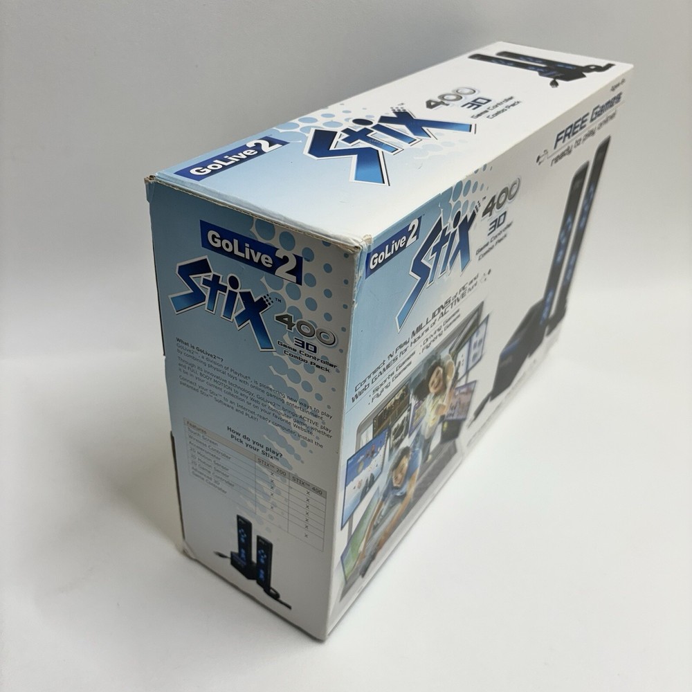 RETRO — 2008 — GO LIVE 2 Stix 400 3D Game Controller Combo Starter Pack