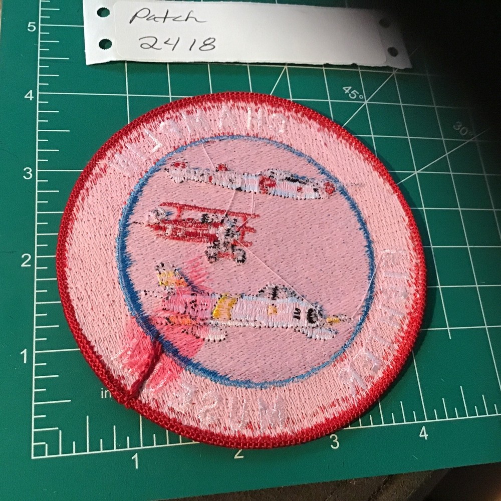CHAMPLIN MILTARY FIGHTER PLANE MUSEUM COLORED JACKET PATCH ~NICE~