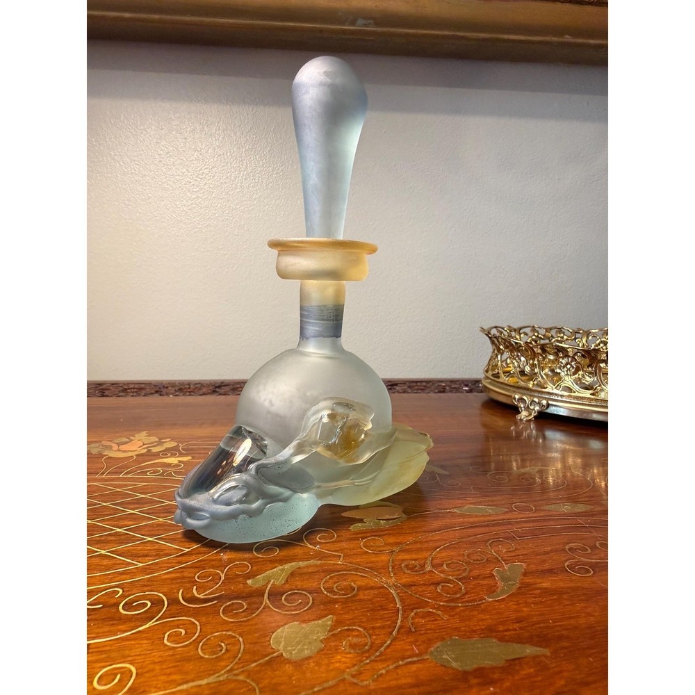 Vintage Signed Jon Art Studio Glass Perfume Bottle