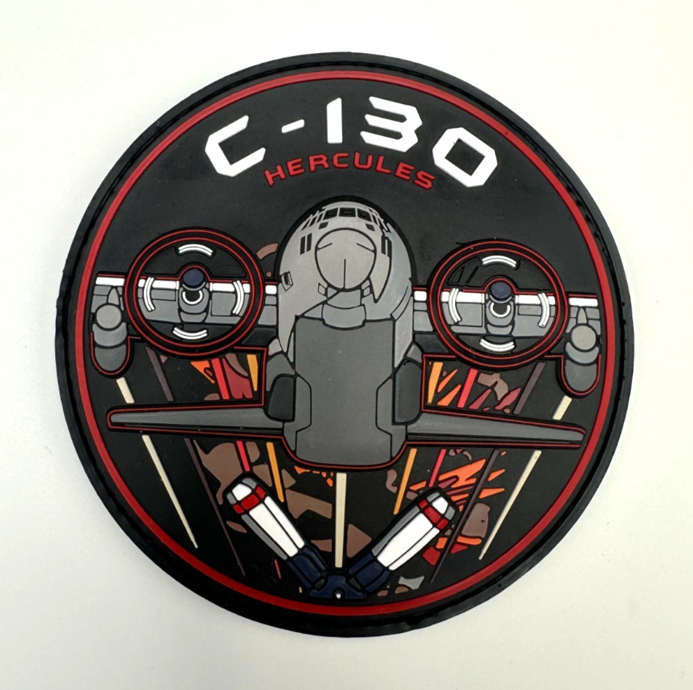 C-130 HERCULES - CLOSE UP -HIGH QUALITY PVC PATCH