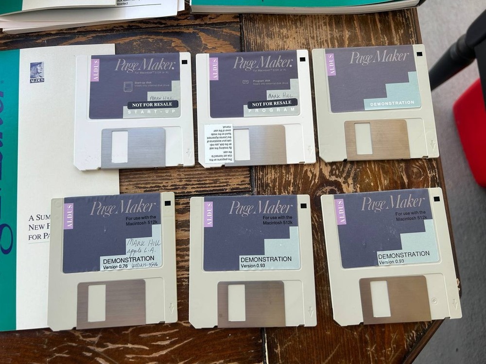 Aldus PageMaker Macintosh Boxed Software Large Disk Lot Manuals