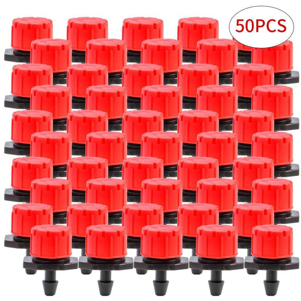 100X Adjustable Emitter Dripper Micro Drip Irrigation Sprinkler Watering System