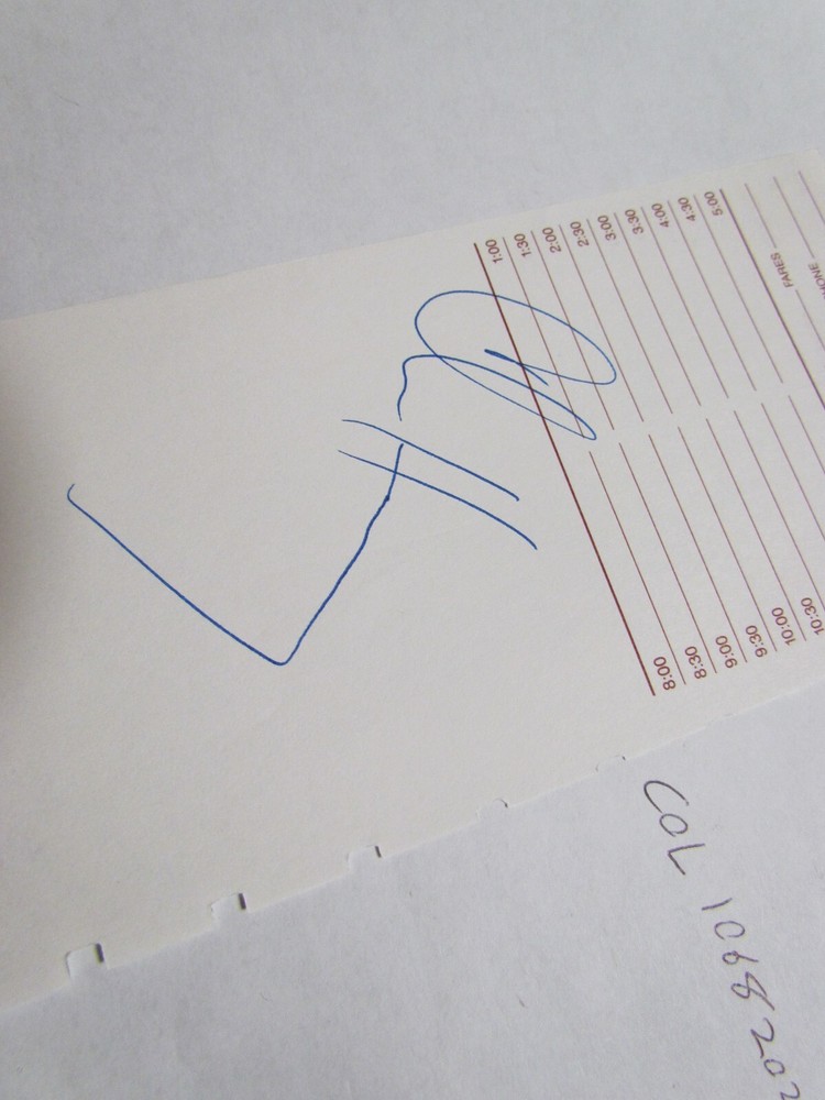 Chris Haney Signed Cut/ Paper