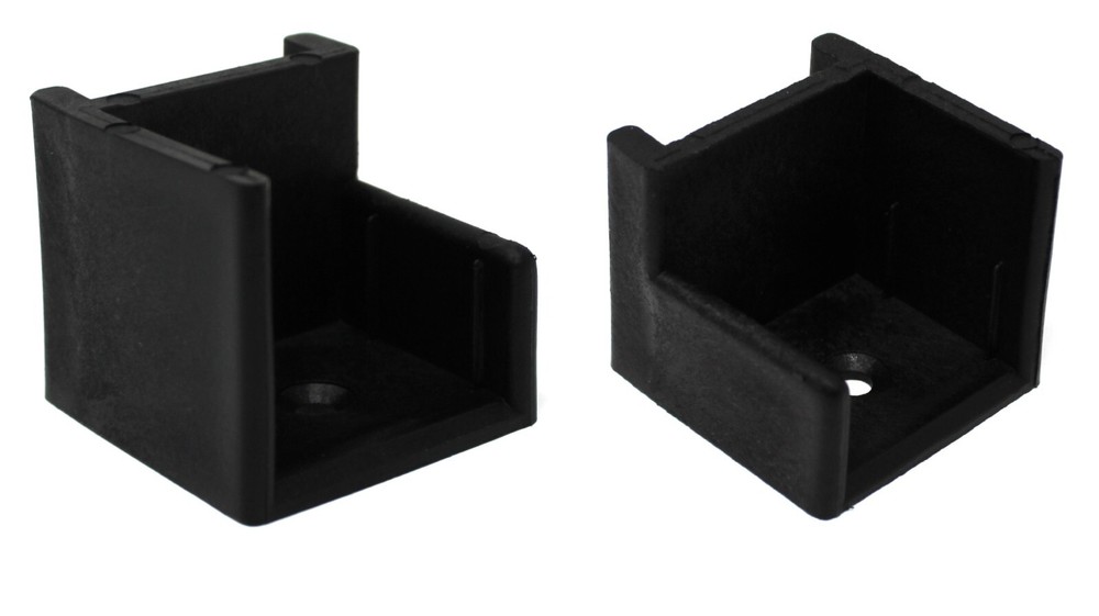 Black Left & Right Hand Hinge Pontoon Door Stop Kit