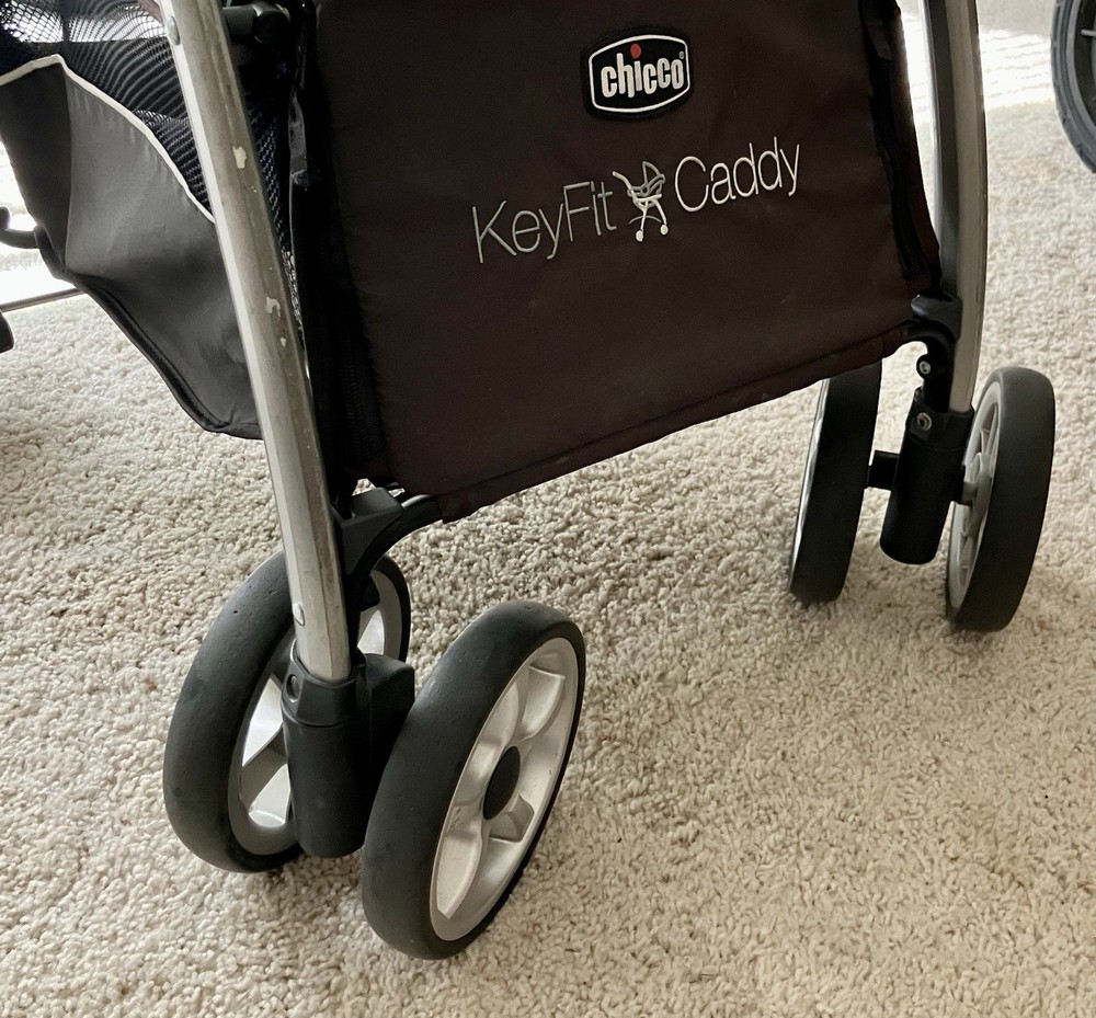 Chicco Keyfit Caddy Stroller - Replacement Front Wheels. - Silver Double Wheels.