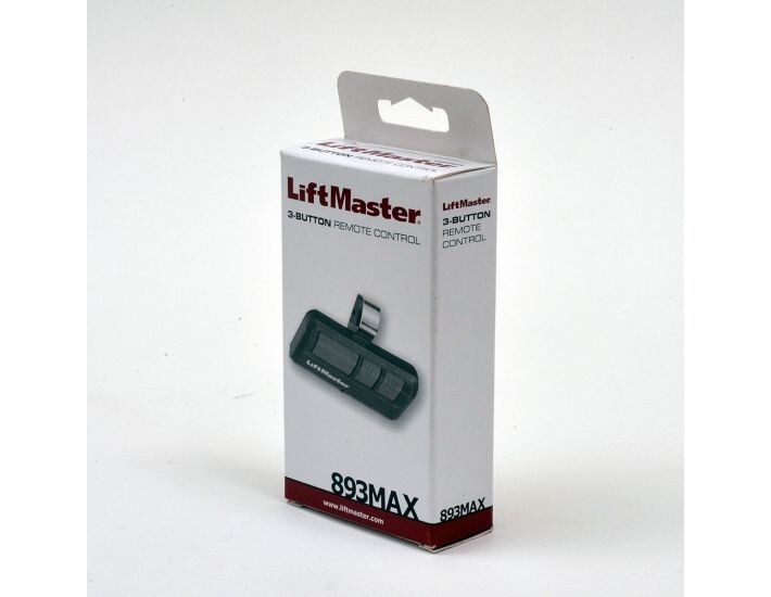 LiftMaster 893Max Security+ 2.0 3-Button Door Operator Remote Control with Visor