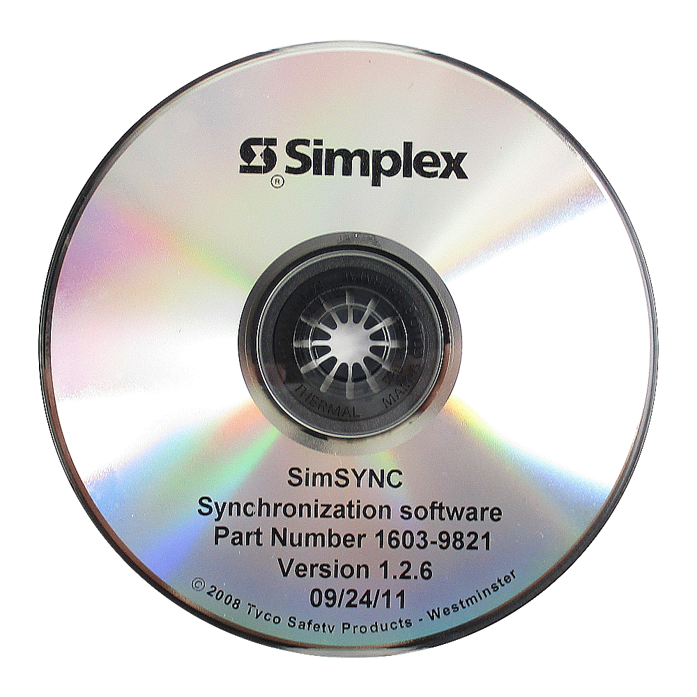 (NEW) SIMPLEX 1603-9821 SYMSYNC FOR SIMPLEX 1250 CD SOFTWARE FIRE ALARM