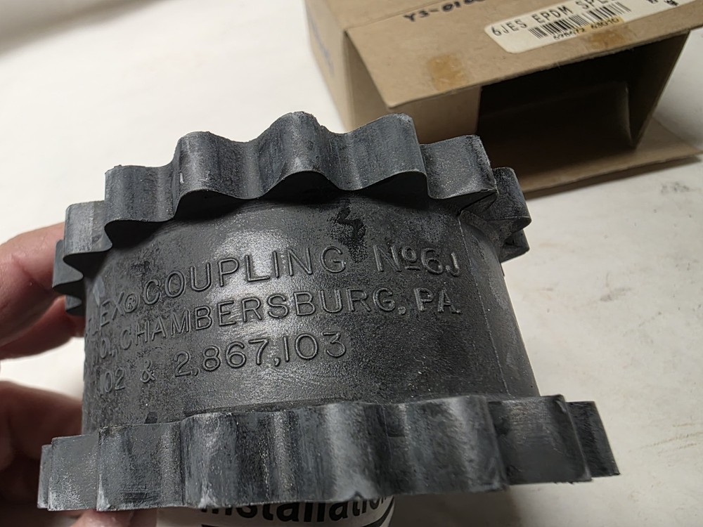 TB Woods 6JES EPDM Split Sure-Flex Coupler Element Sleeve