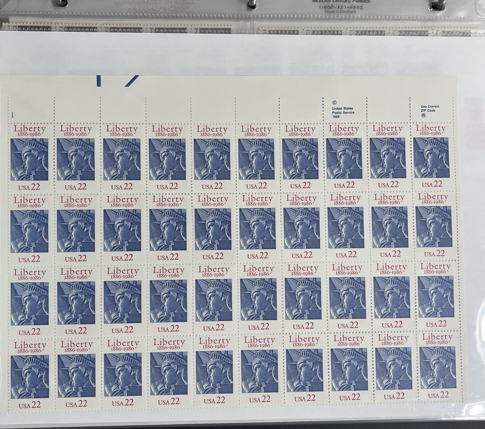 US PLATE BLOCKS, SHEETS, STRIPS, BLOCKS IN 3-RING BINDER, MNH FACE $180, LOT#93