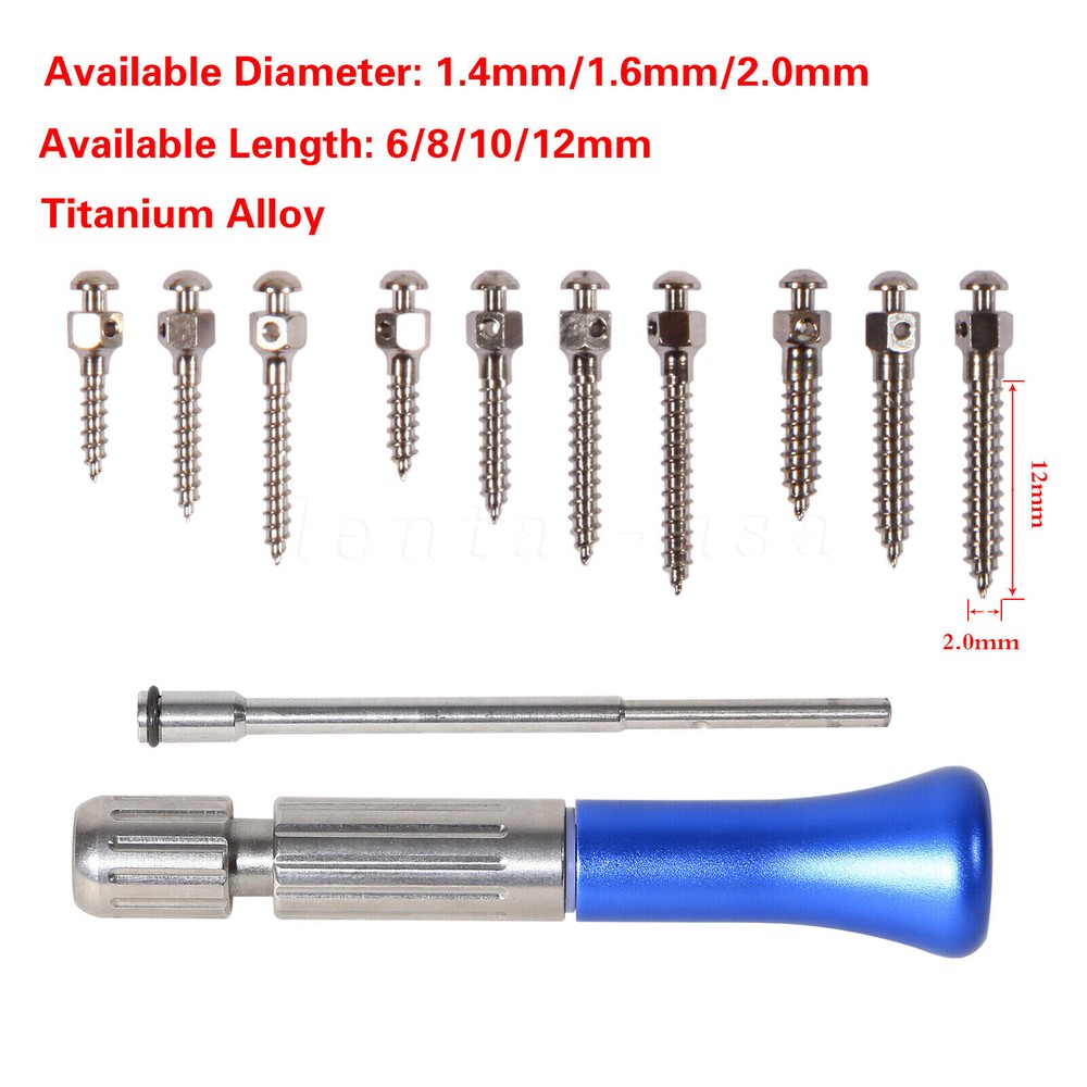 Dental Orthodontic Mini Screw Titanium Micro Implants Screw Self-Drilling