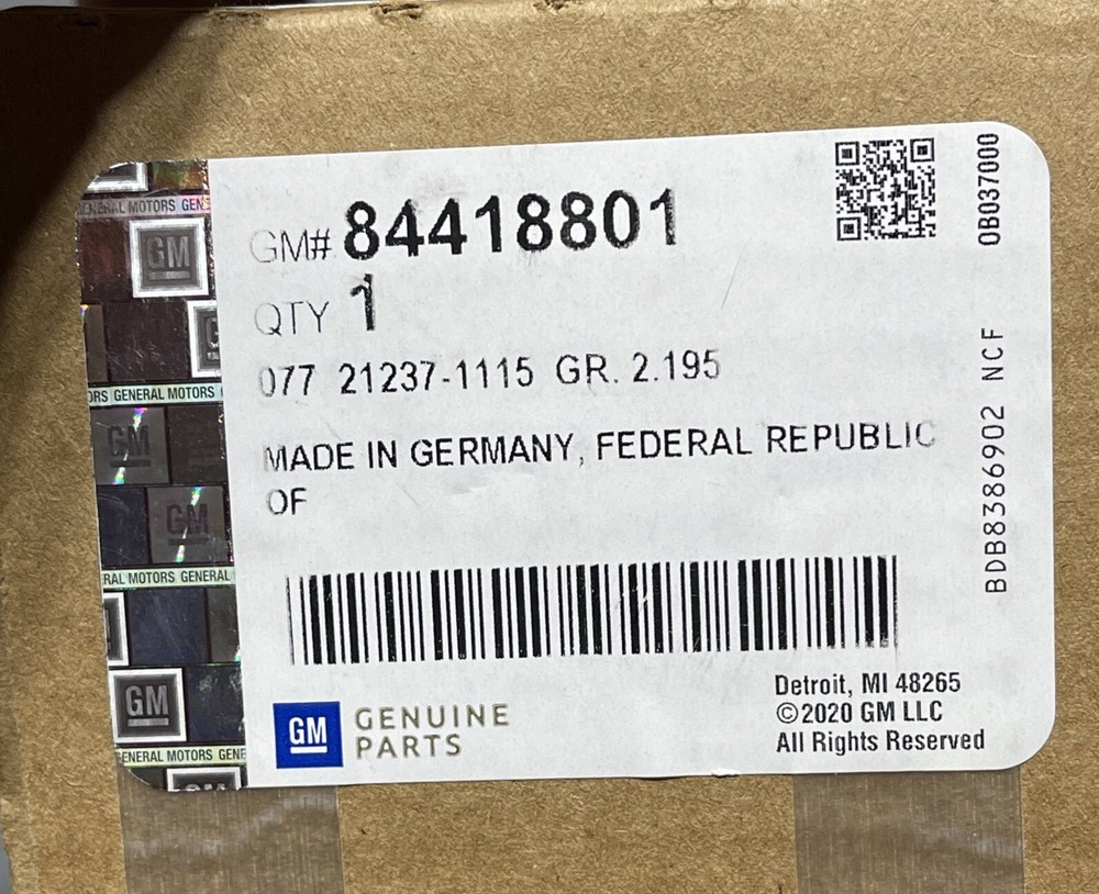 18-24 GM Driver Side Obstacle Detection Control Module OEM 84418801