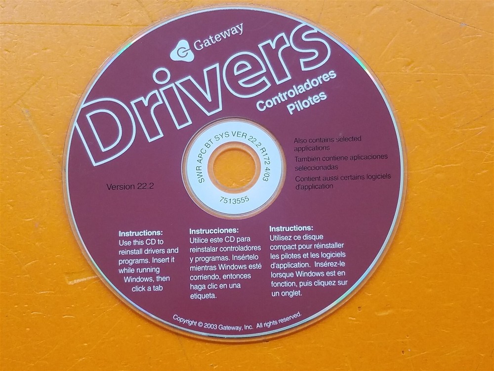 ⭐️⭐️⭐️⭐️⭐️ PC Software CD Disc Gateway Drivers Version 22.2