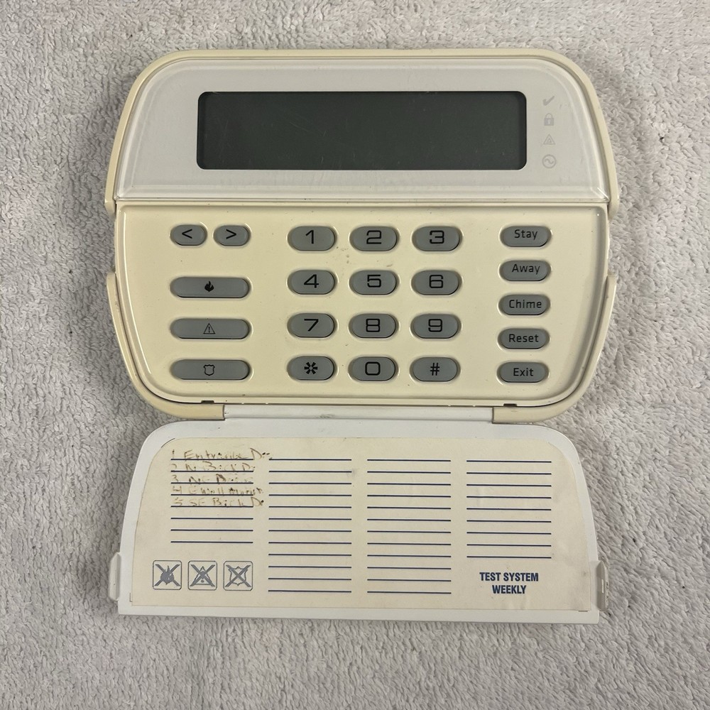 DSC PK5501ENG PowerSeries Keypad 64 Zone Fixed Security Alarm Keypad Gently Used