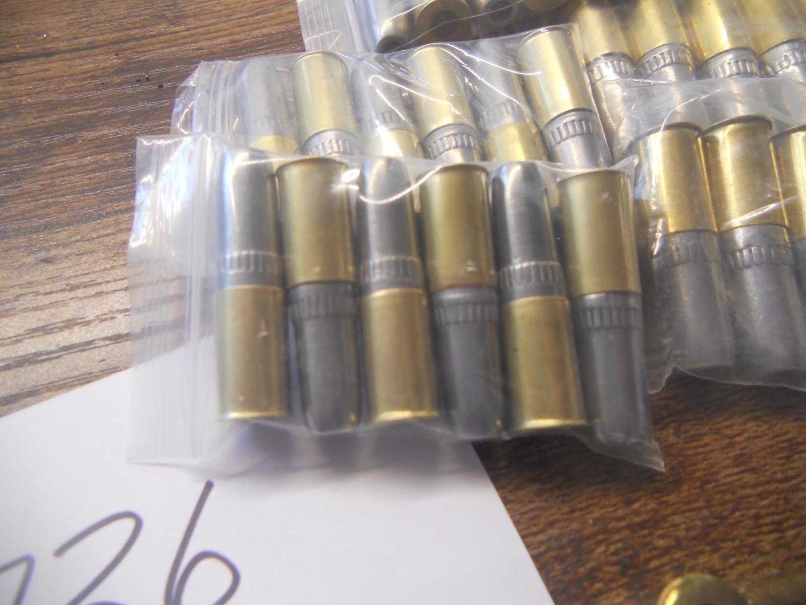 Hubley Colt 45 44 Set a 6 two piece. Bullets. open bottom #736