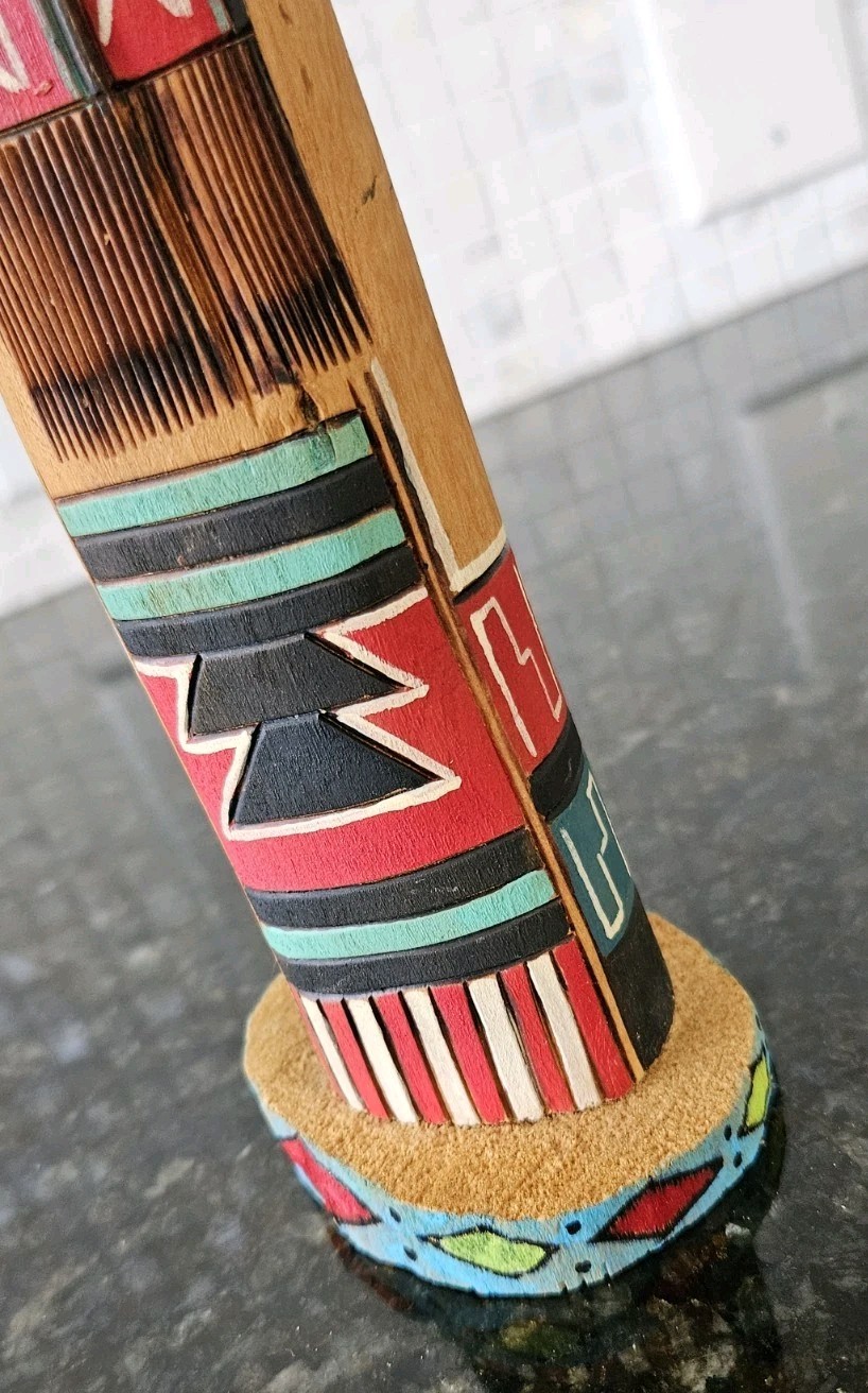 Native American Hopi Longhair Shalako Kachina By S.J. 13.75"