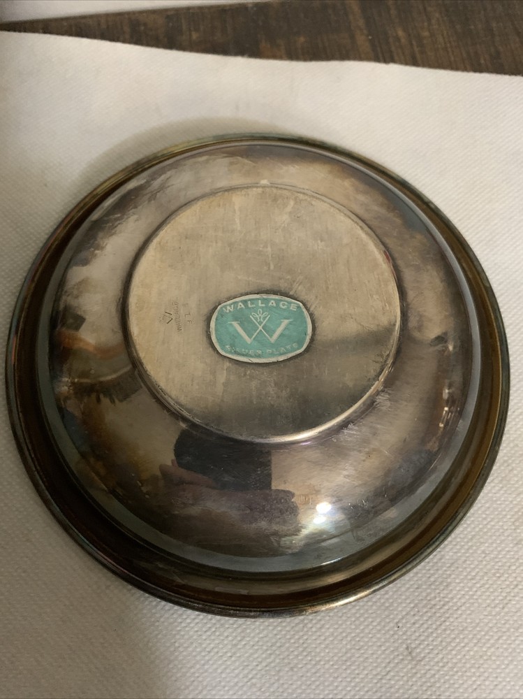Wallace Silver Plate Bowl Tray 6”