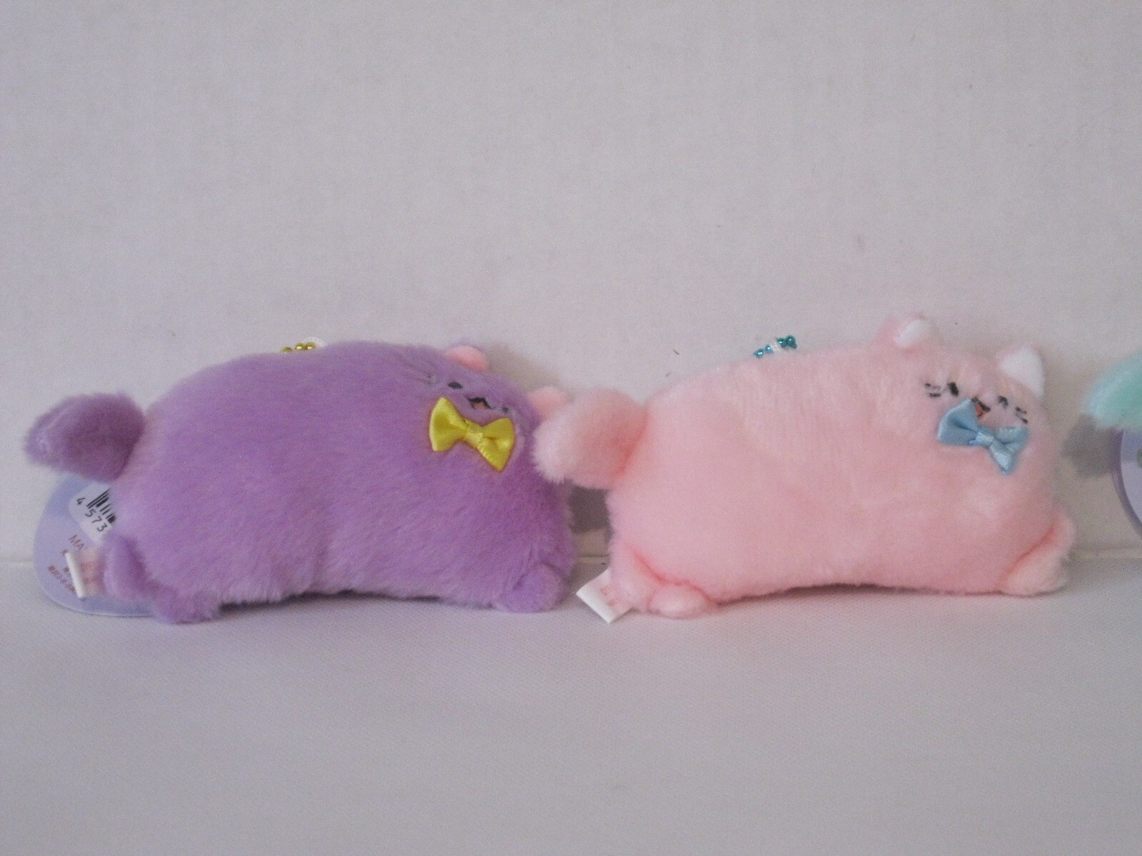 New 6 Complete Set Yell Nyakkoron Pukyui Cat Plush Keychain Squeaky Sound 5" L