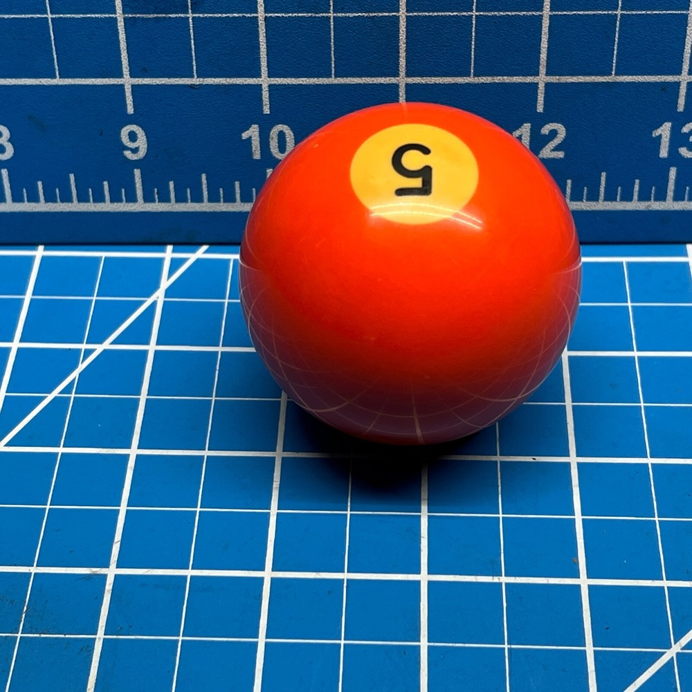 Vintage Replacement #5 Billiard Pool Ball 2 1/4" Diameter