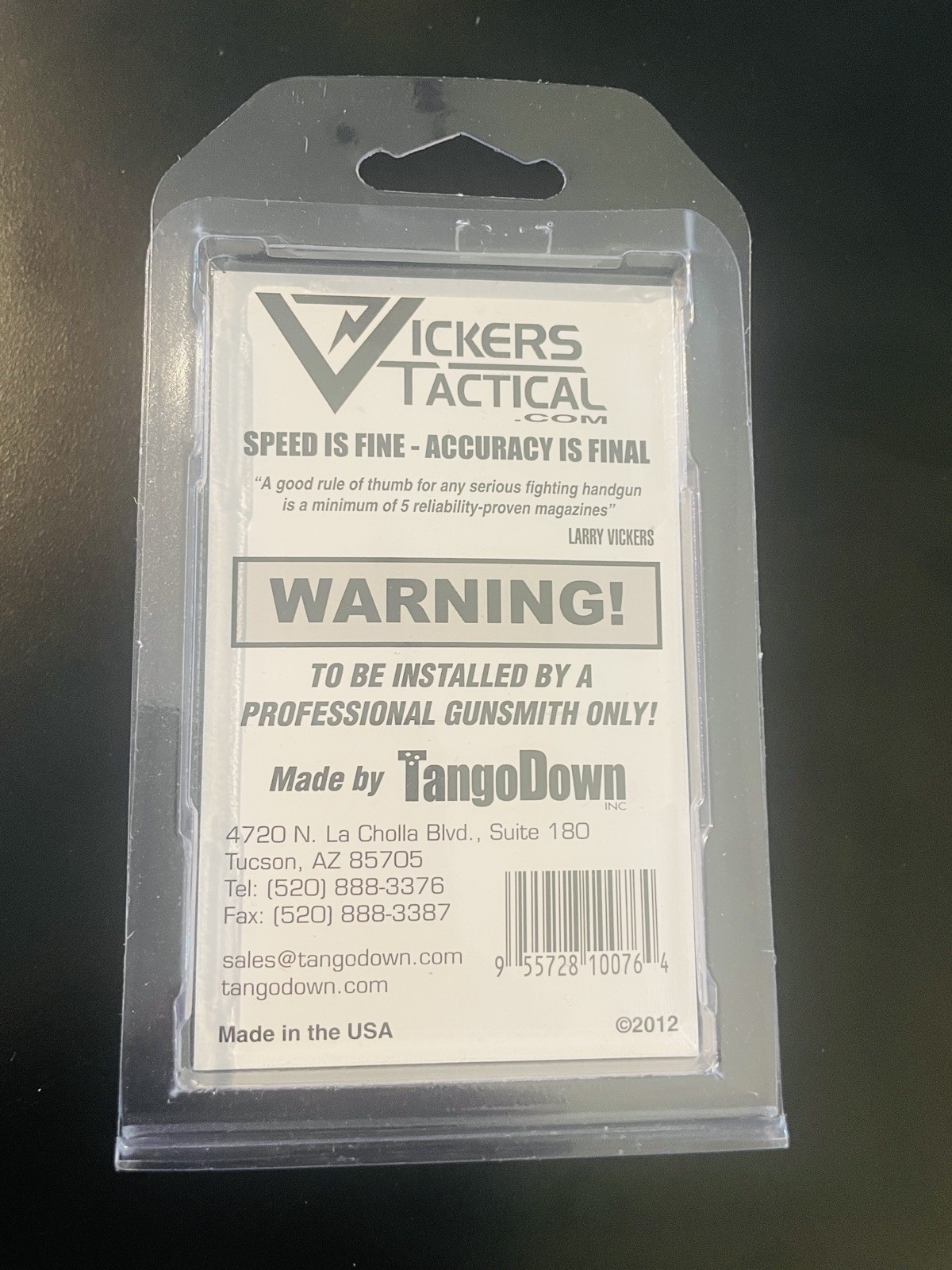 Vickers Tactical Glock 20/21 Magazine Floor Plate Basepad Gray USED SEE PHOTOS