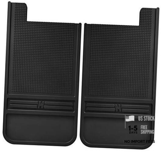 Universal Muddog Mud Flaps | Rubber Rear Mud Flaps - 12" w/o Weight - Black |