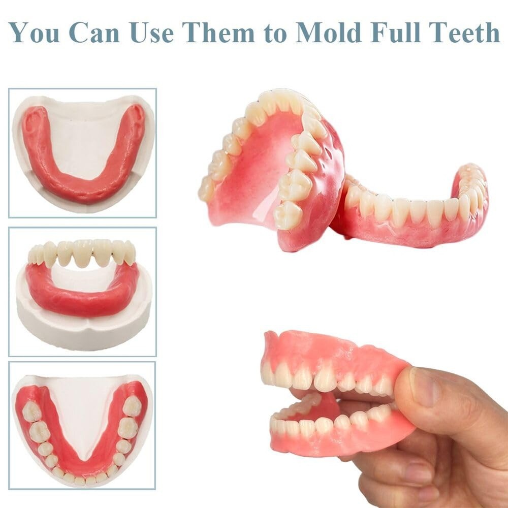 Fake Teeth-DIY Dentures-Customizable Denture Solution for Fixing the Missing ...