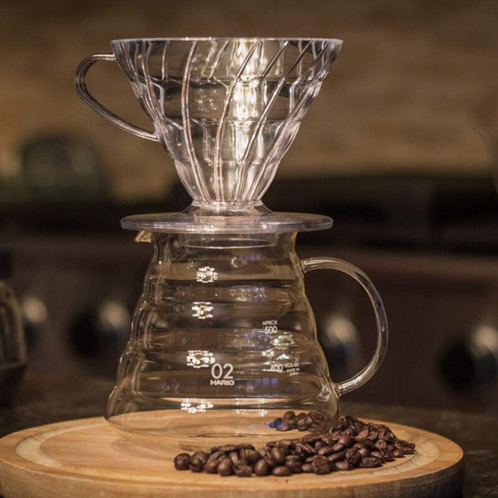 V60 Plastic Coffee Dripper, Size 02, Clear