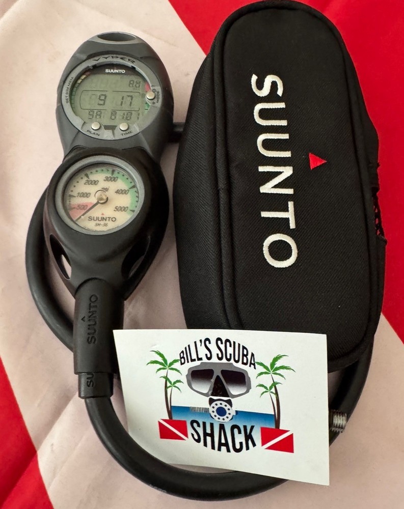 SUUNTO VYPER SCUBA COMPUTER CONSOLE + CASE LOOKS PRIMO!