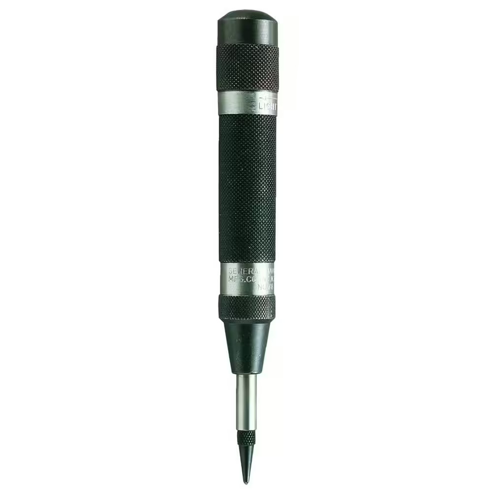 Adjustable Heavy-Duty Automatic Center Punch with Replaceable Steel Point