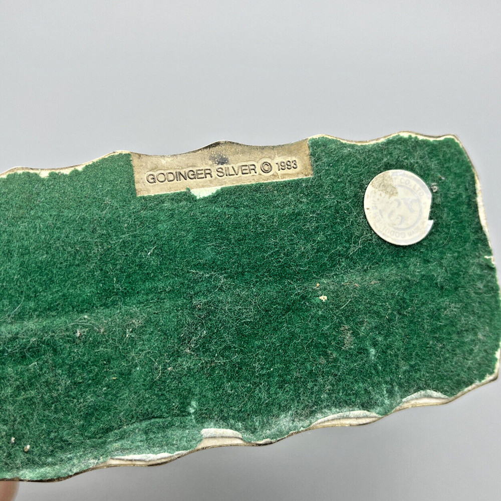 VTG 90’s Godinger Silver Art Co Teapot Napkin/Letter Holder Cottage Decor Patina