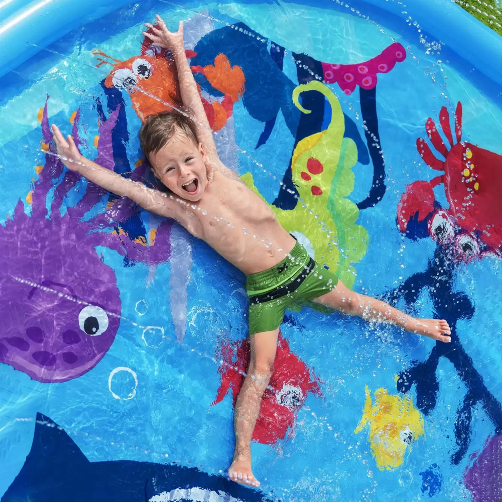 H2OGO! 10ft (3.05m) Underwater Adventure Sprinkler Pad (2+) Shallow Wading Pool