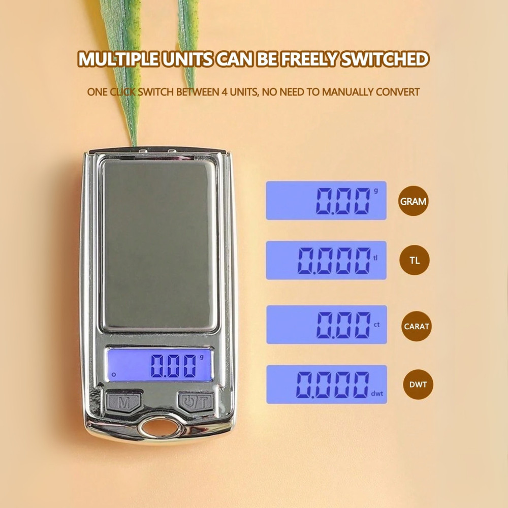 Key Shaped Electronic Scale 0.01g Precision LED Display Unique Mini Weight Scale