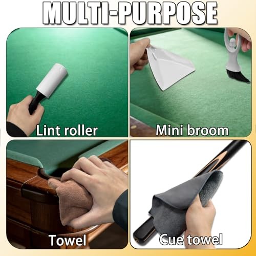 Pool Table Brush Set for Felt, Pool Table Cleaning Tools Set,Billiard Felt