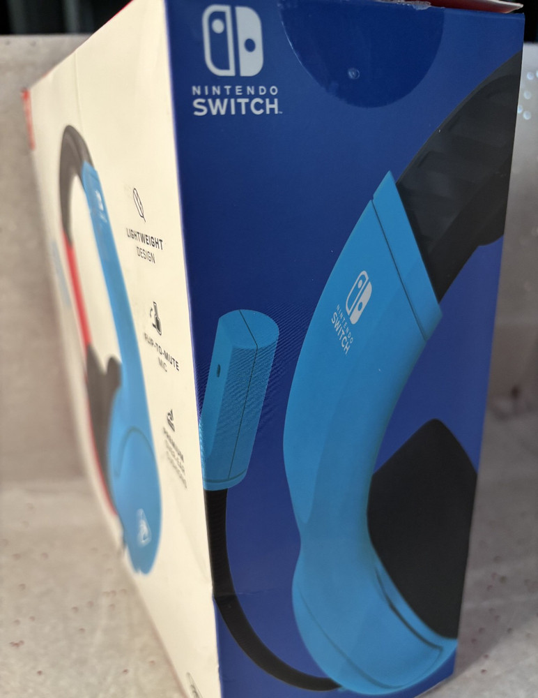 Turtle Beach Airlite Fit Wired Headset for Nintendo Switch - Neon Blue/Red
