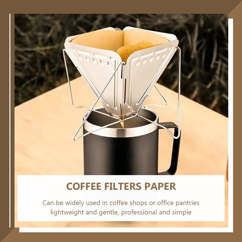 100 Pcs Coffee Machine Filter Papers Unbleached Filters Machines