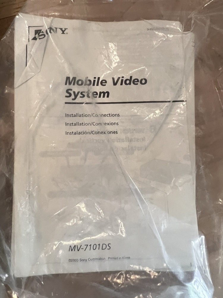 Sony MV-7101DSSony Mobile DVD Dream System