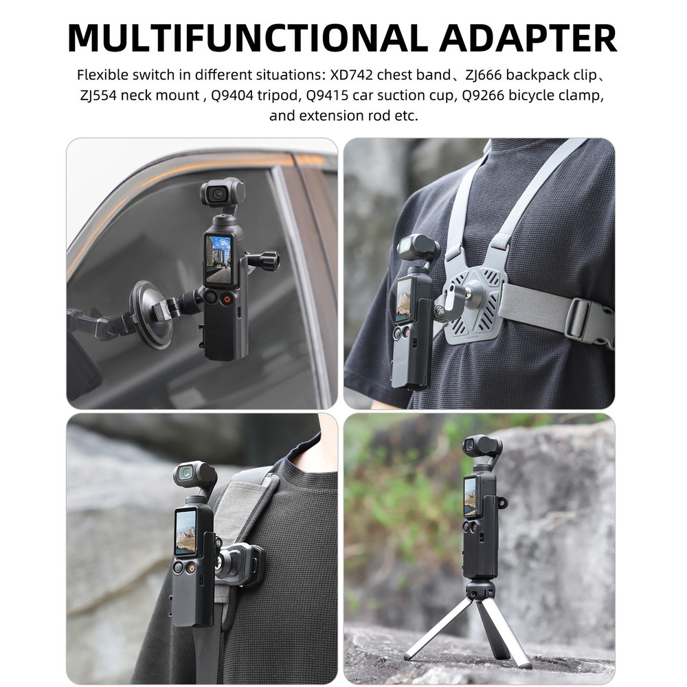 For DJI OSMO POCKET 3 Expansion Adapter Head Camera Fixed Bezel Bracket