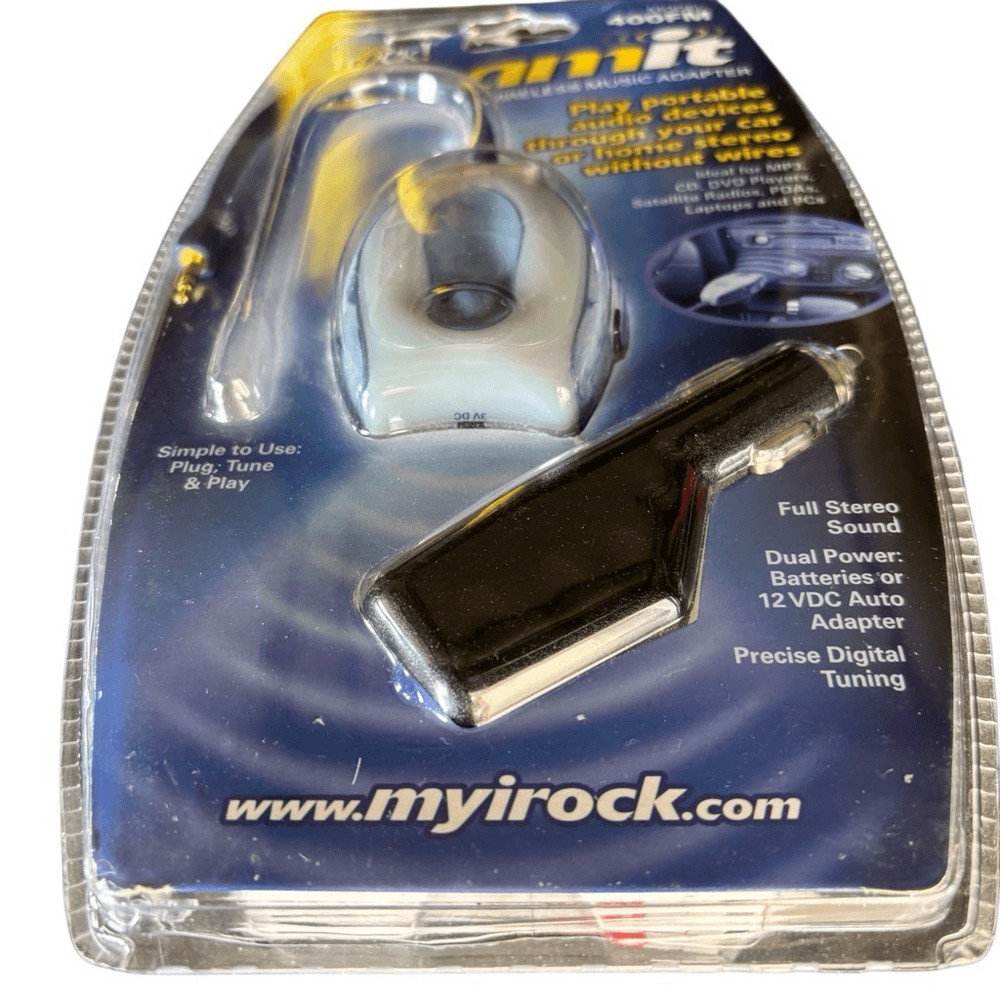 irock! Beamit Model 409FM Wireless Music Adapter *New*