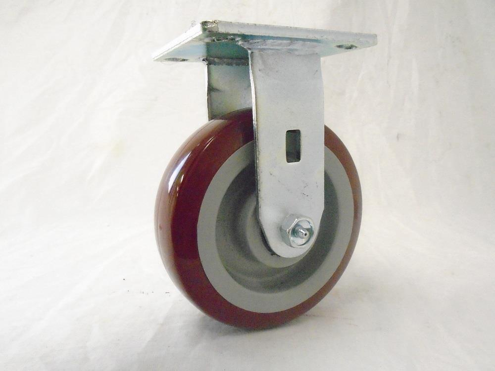 6" x 2" Rigid Caster Polyurethane Wheel 720 lbs Tool Box