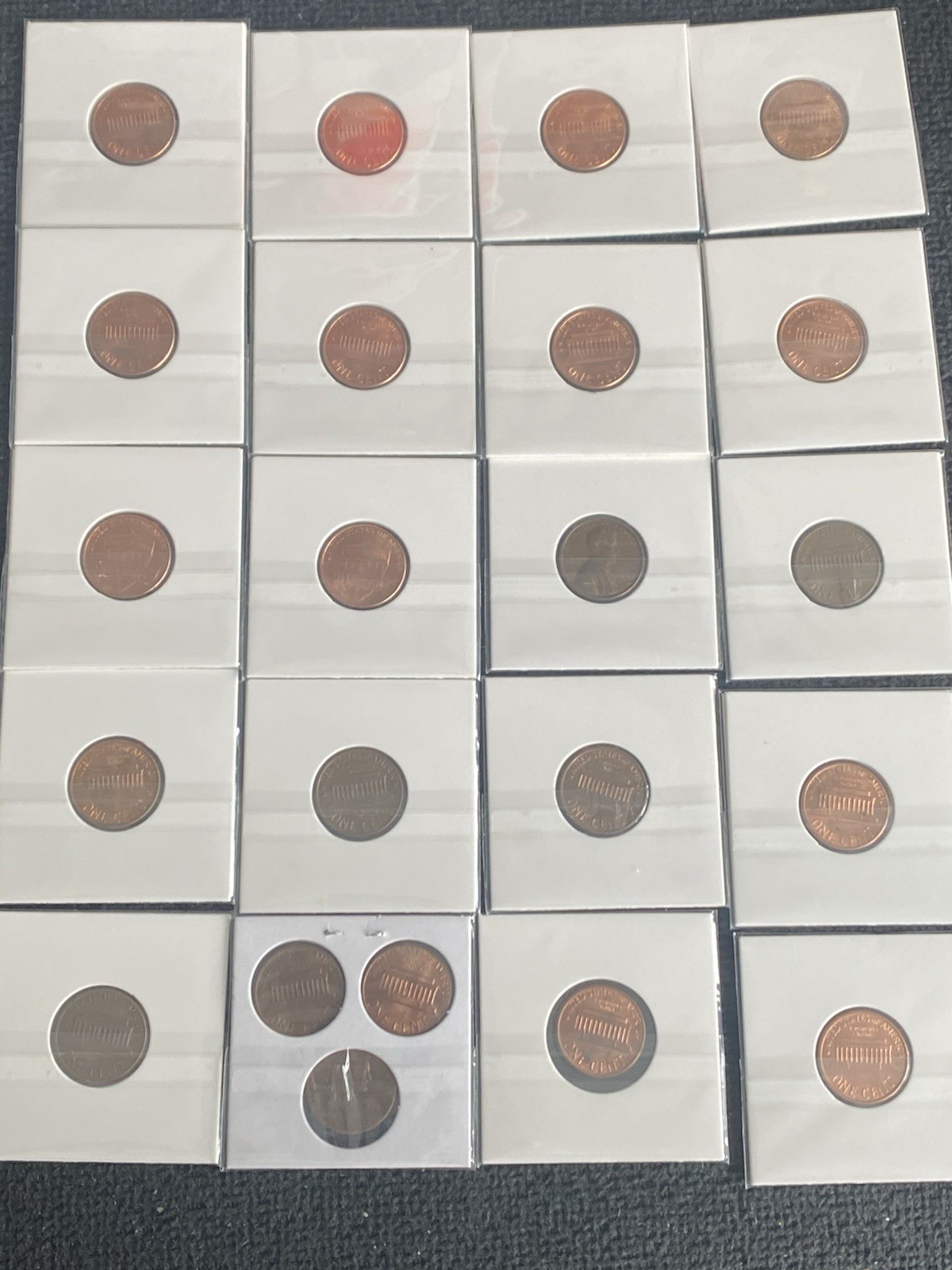 LINCOLN CENT Lot of 10 Red BU 1994-2022 And A Lot of 12 1964-1994 Error Coins