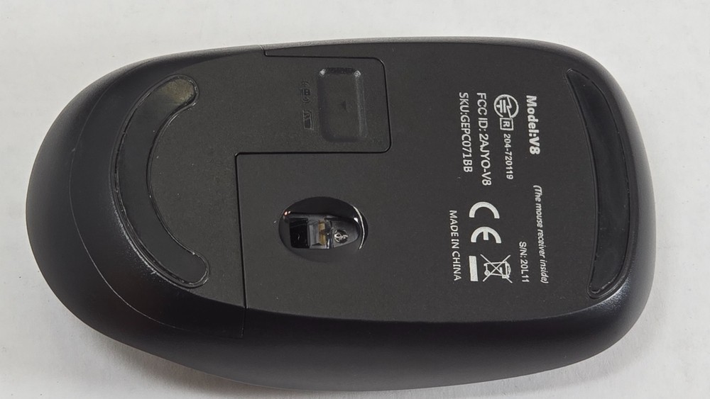 ULSOU Wave Ergonomic Wireless Keyboard & Mouse Combo 2.4G USB Receiver Black