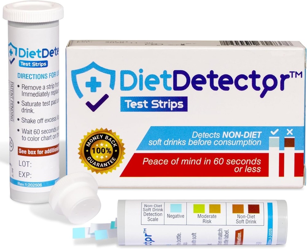 Pocket-Sized Diet Drink Detecting Strips - Accurate Sugar Confirmation, 40 Count