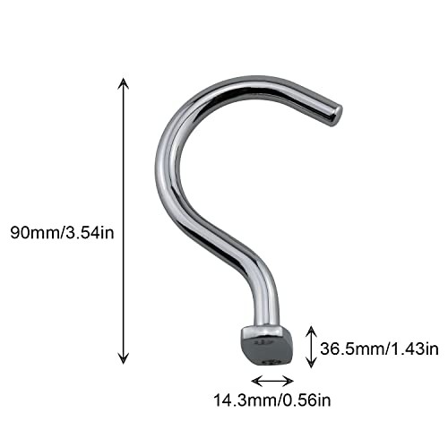 DGZZI Silver Snooker Billiard Table Solid Brass Board Cue Hook with 2PCS