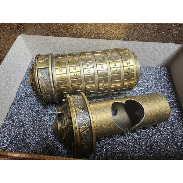 Da Vinci Code Metal Mini Cryptex W/Rings