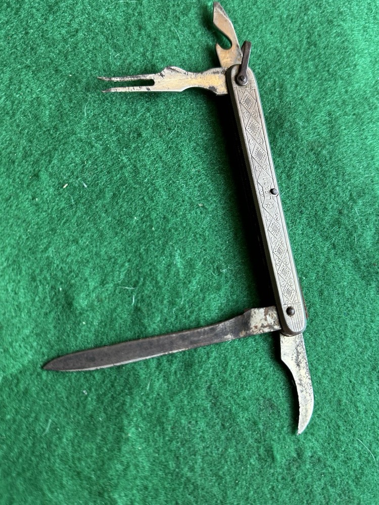 Soviet Cold War Titanium Folding Utility Knife - URSS