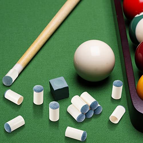 100 Pack Slip On Pool Cue Tips Replacements 4 Sizes Billiard Cue Tips