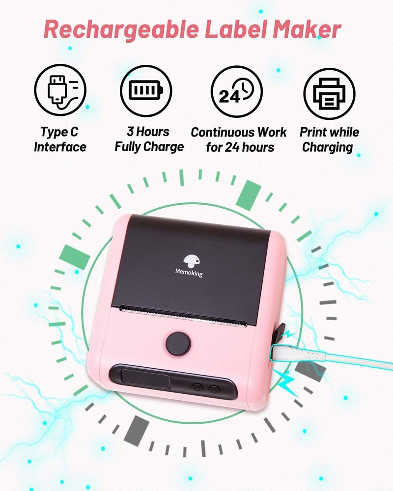 Phomemo M200 Thermal Label Maker Mobile Printer Wireless Mini Bluetooth Printer