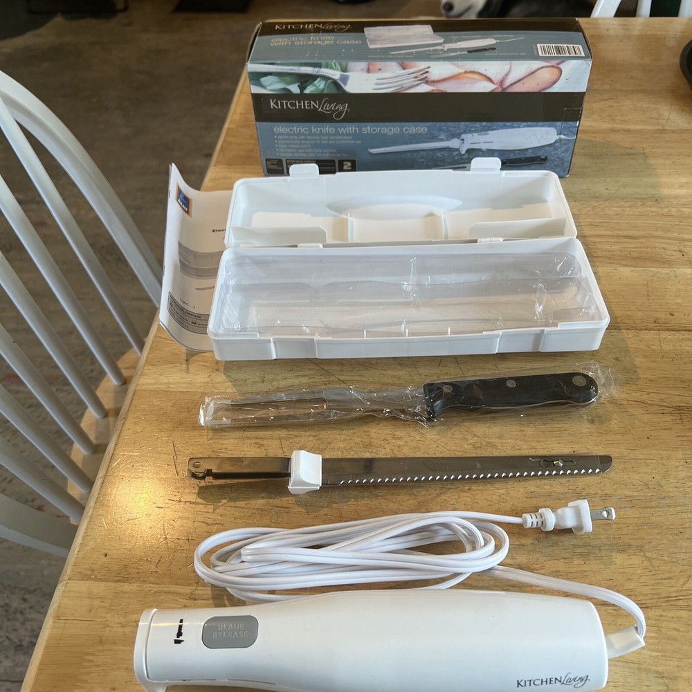 Kitchen Living Electric Knife With Storage Case Barely Used